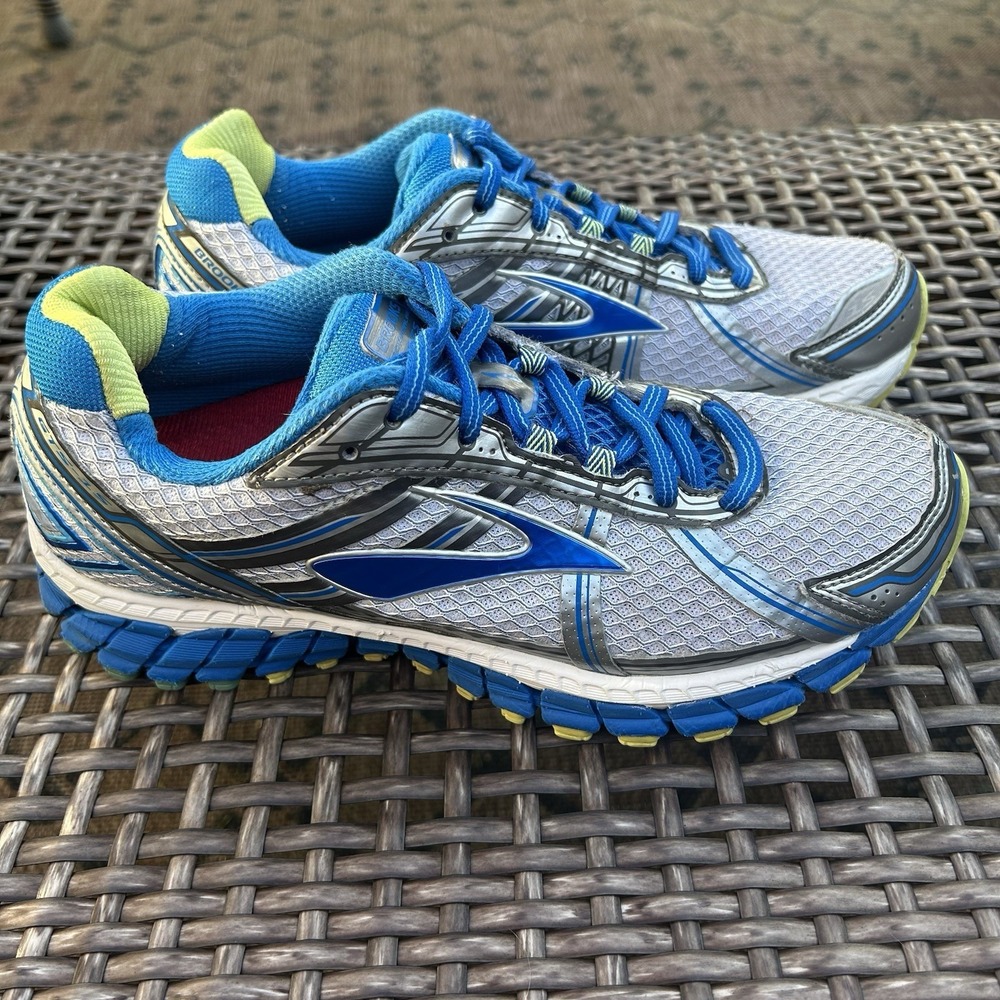 BROOKS Adrenaline GTS 15 Running Shoes Silver Blue 1201741D179 Women's‎ 8.5 B